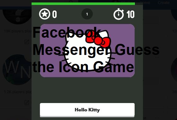 Facebook Messenger Guess the Icon Game