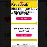 Facebook Messenger Love App