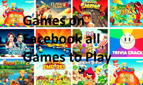 Games on Facebook all Games to Play