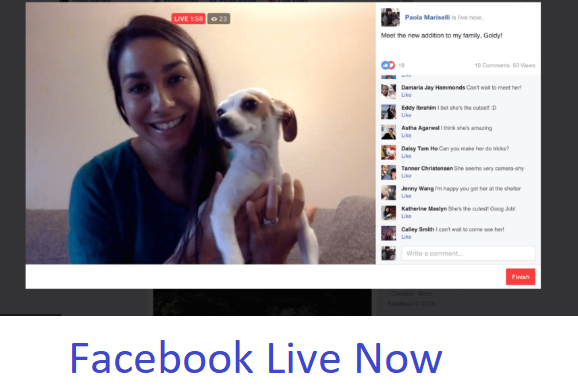 Facebook Live Now