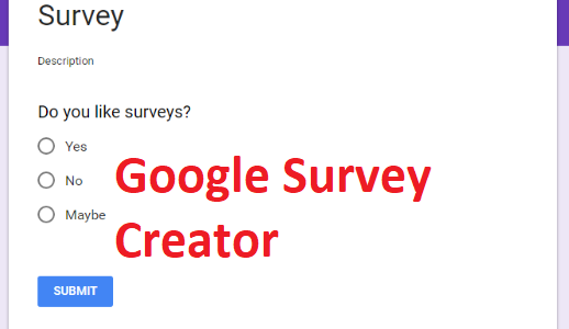 Google Survey Creator