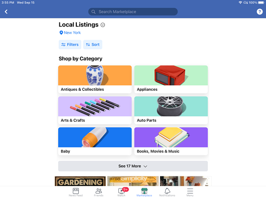 Use Facebook Marketplace for Valentine Shopping