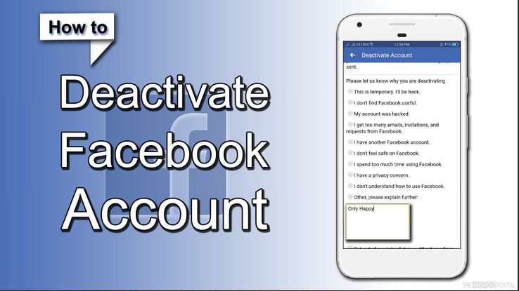 Complete Guide On How To Deactivate Facebook On Android And iOS