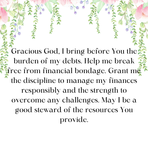Prayer for Debt Freedom and Financial Liberation