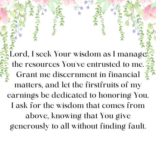 Prayer for Financial Wisdom and Abundance