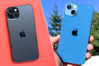 Compare iPhone 13 and 15