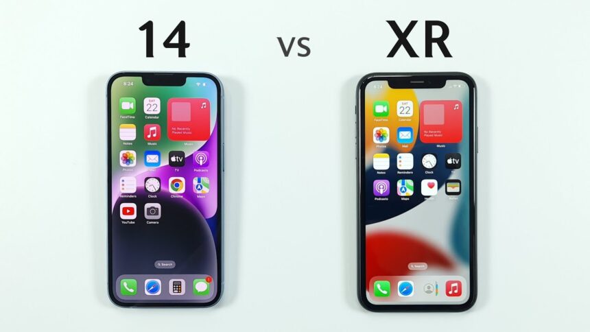 Compare iPhone Xr and 14